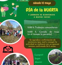 Cartel día huerta mayo 2025